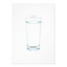 Glass of Water Custom Announcements