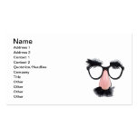 Glasses Moustache Eyebrows Business Card Templates