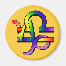 GLBT Capricorn & Libra Fridge Magnet