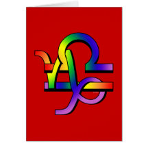 GLBT Capricorn & Libra Greeting Cards
