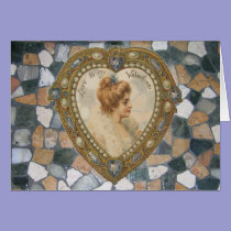 Glistening Tile Valentine cards