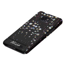Glitter Bling Sequin Design customised Samsung Galaxy S2 Cover