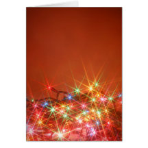 Glittering seasonal lights card