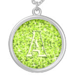 Glitz Lime 'monogram' necklace