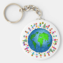 Global Christmas Kids Key Chains