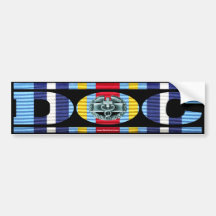 Global War on Terrorism Ribbon DOC Sticker Bumper Stickers