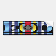 Global War on Terrorism Ribbon EOD Sticker Bumper Sticker