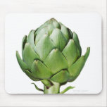 Globe Artichoke on White Background Cut Out Mousepads