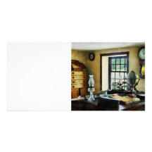 Globe, Books and Lamps Customized Photo Card
