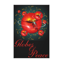 GlobesOfPeace - Wrapped Canvas Gallery Wrap Canvas