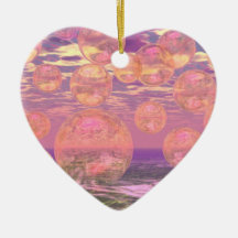 Glorious Skies – Pink and Yellow Dream Christmas Ornaments