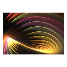 Glowing Abstract Fractal Vortex Photo