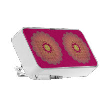 Glowing Flowers Kaleidoscope Speakers
