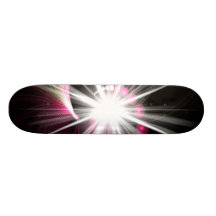 Glowing Fractal Lens Burst - The Coolest Skateboard Deck