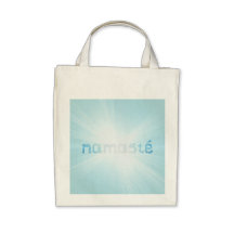Glowing Namaste Canvas Bag