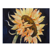 Glowing Sunflower Post Cards