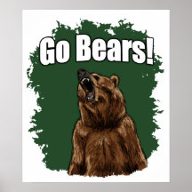 Go Bears poster