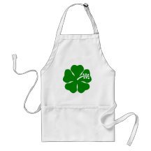 Go green theme hibiscus aprons