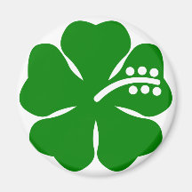 Go green theme hibiscus fridge magnets