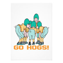 Go Hogs Personalized Announcements