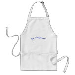 Go Knights! Curved Blue Text Apron