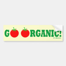 GO ORGANIC! Organic Gardening Bumper Sticker