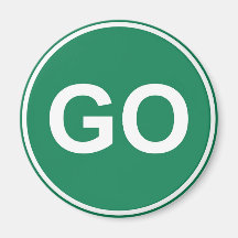 GO Sign Magnet