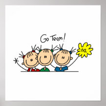 Go Team Cheerleaders T-shirts and Gifts Posters
