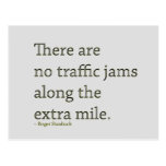 Go the Extra Mile - motivational postcard