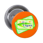 Go Vegan Buttons