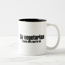 Go Vegetarian More Meat For Me Coffee Mugs