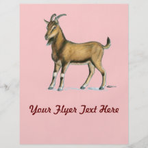 Goat:  Brown Personalized Flyer