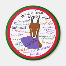 goat, lamancha, escape trouble fridge magnets