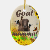 GOAT MOMMA CHRISTMAS ORNAMENT