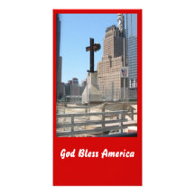 God Bless America Customised Photo Card