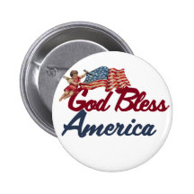 God bless America Pins