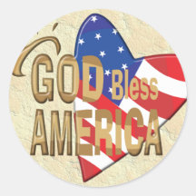 GOD BLESS AMERICA STICKER
