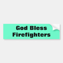 God Bless Firefighters Bumper Stickers
