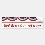 God Bless Our Military Veterans Bumper Stickers