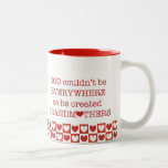 God Created Grandmothers-Red Hearts Coffee Mugs