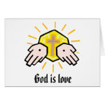 God Is Love T-Shirt Greeting Cards