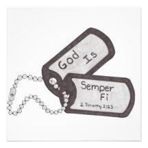 God Is Semper Fi 001 Invitations