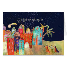God jul , Merry Christmas in Swedish Card