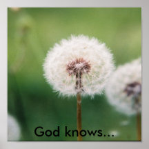 God knows... posters