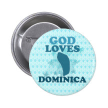 God Loves Dominica Pins
