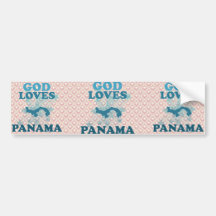 God Loves Panama Bumper Stickers