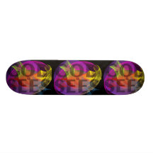 God Sees Custom Skate Board