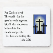 God So Loved the World Mouse Pads
