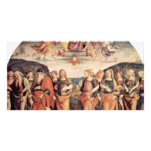 God The Father With The Prophet And Sibyl Customised Photo Card