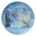 GOD WATCHES OVER US! DINNER PLATES